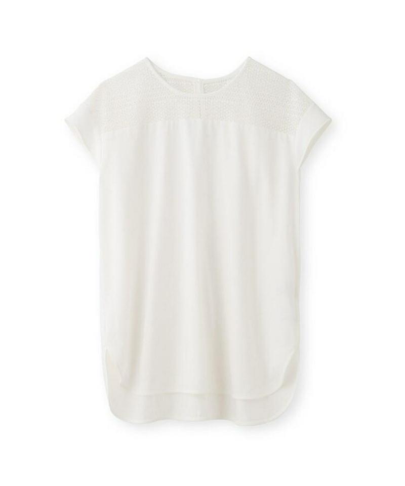 レースコットンブラウス