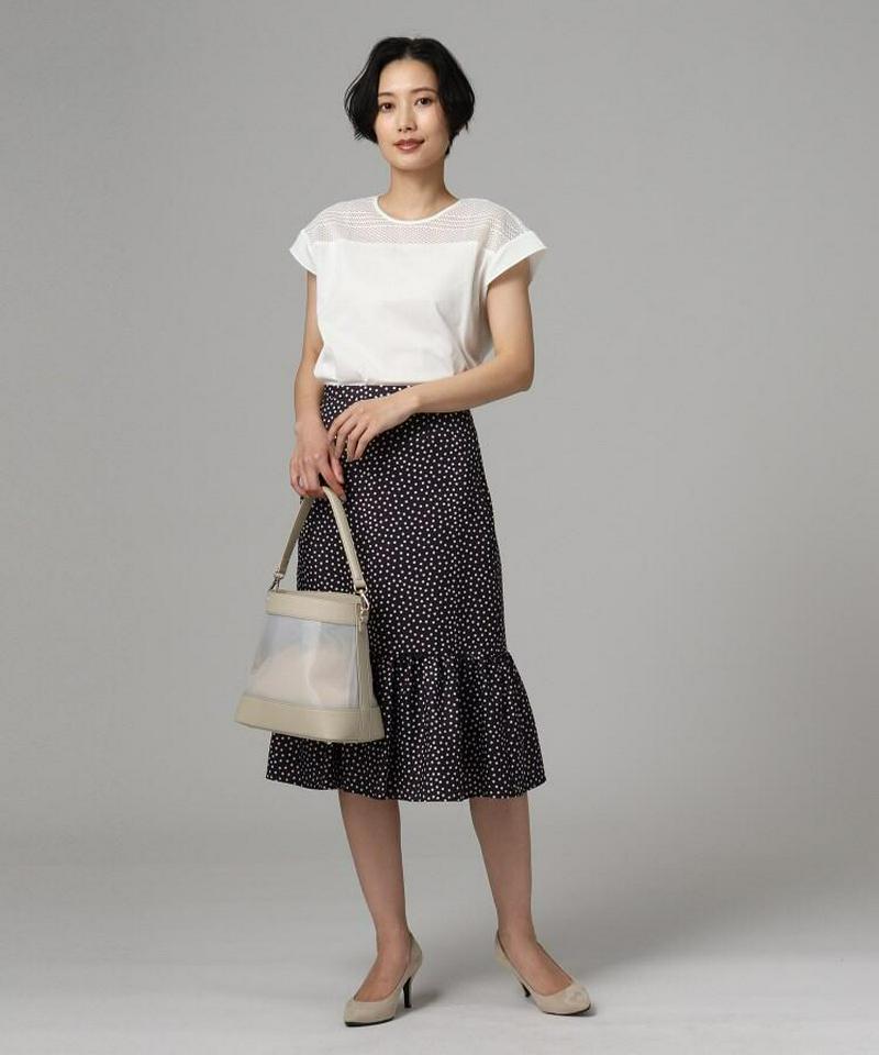 レースコットンブラウス