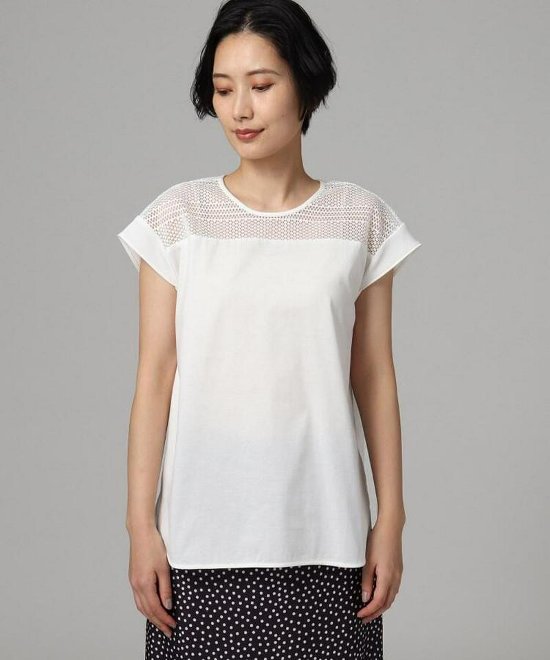 レースコットンブラウス