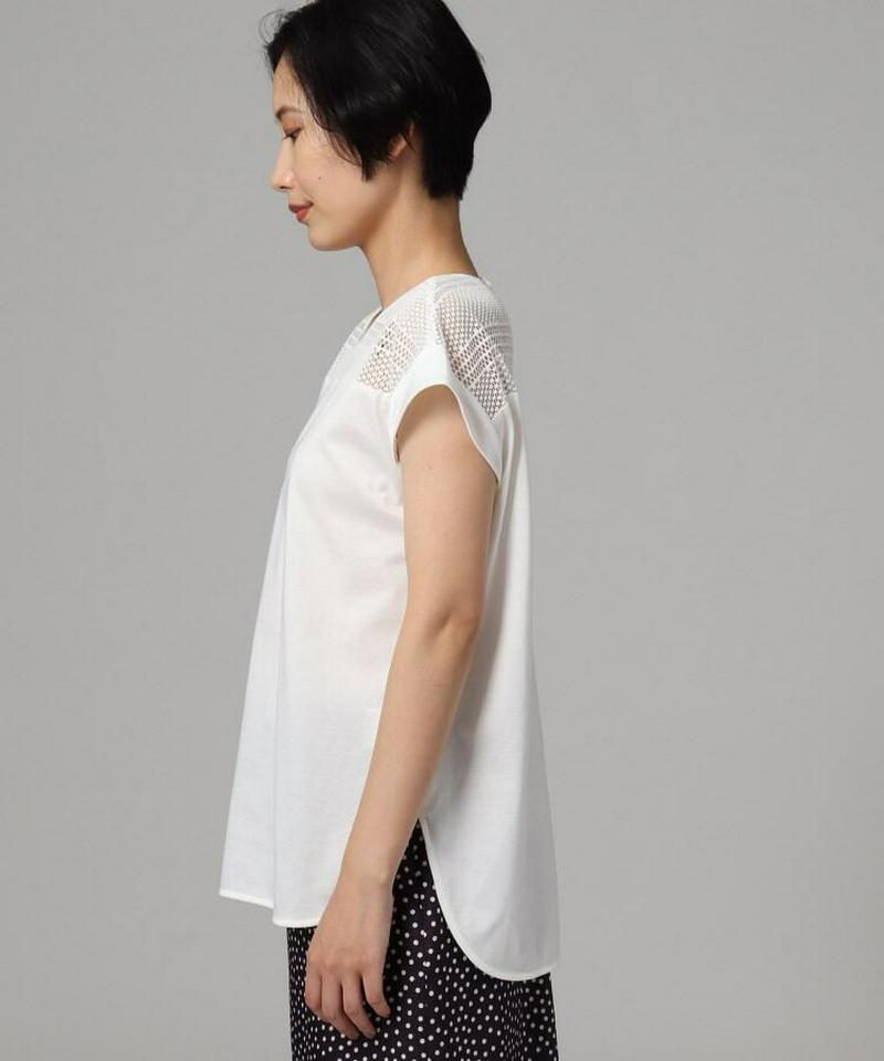 レースコットンブラウス