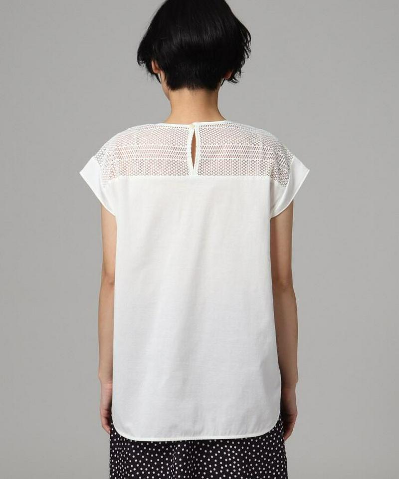 レースコットンブラウス