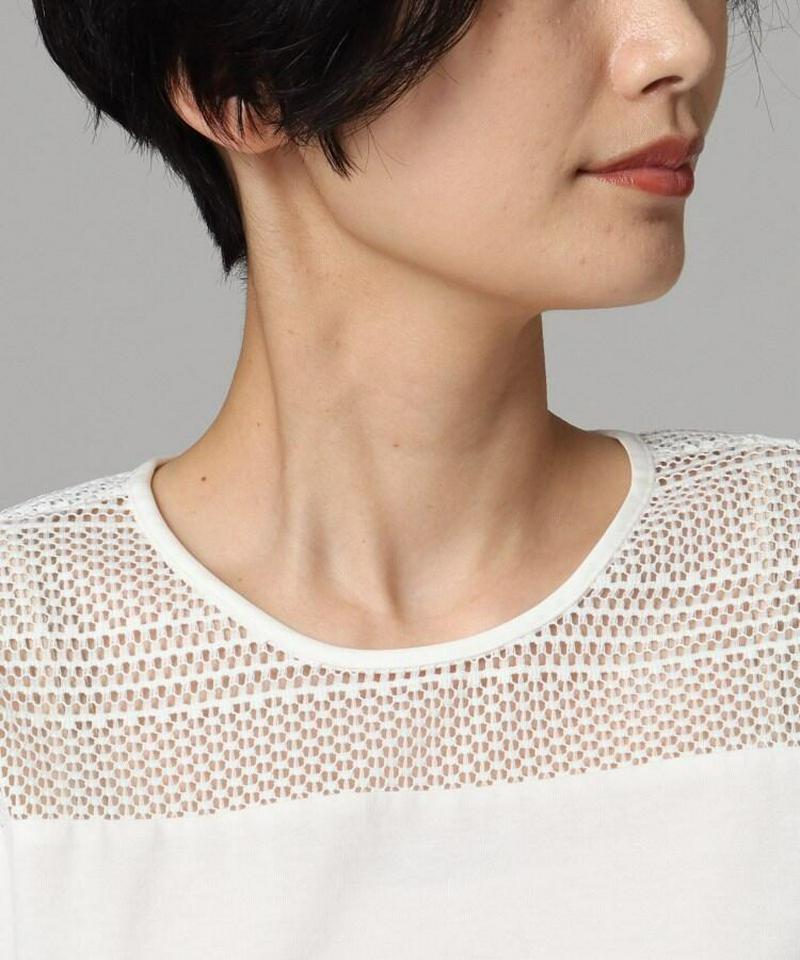 レースコットンブラウス