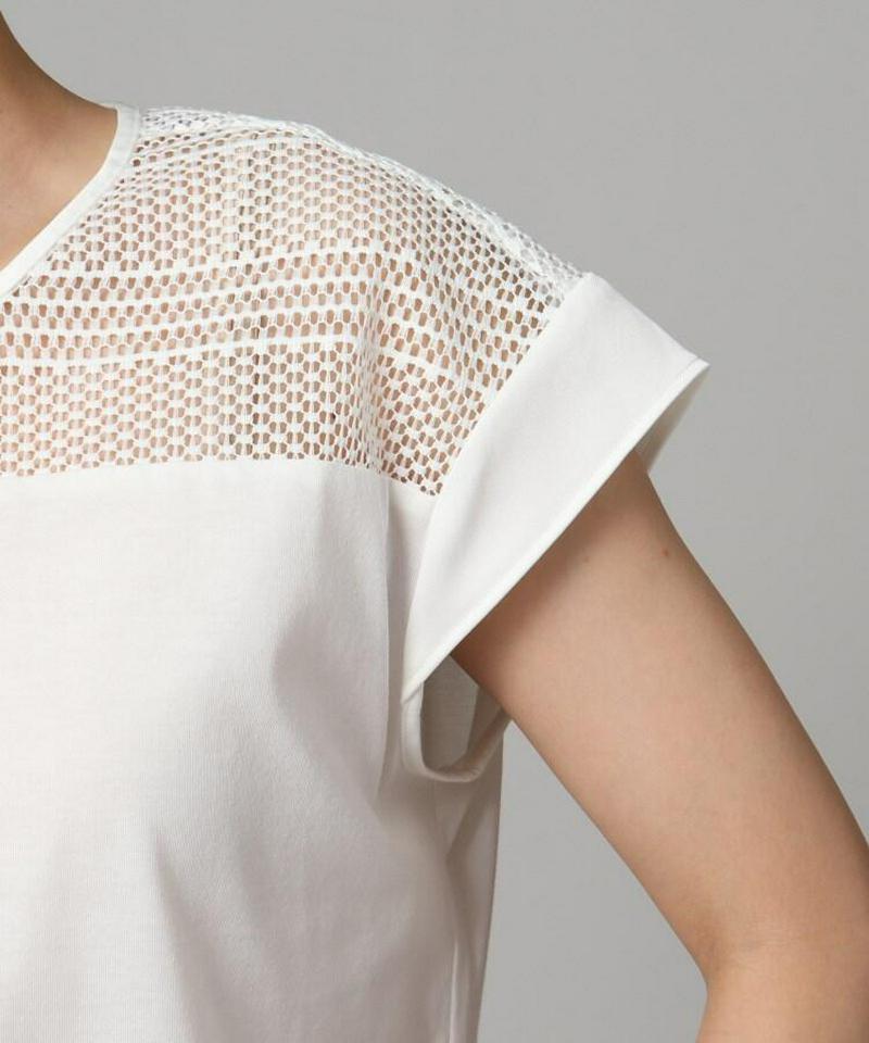 レースコットンブラウス