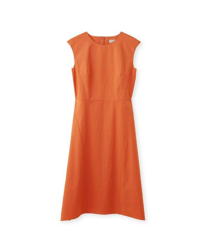 【洗える】コットンノースリーブワンピース