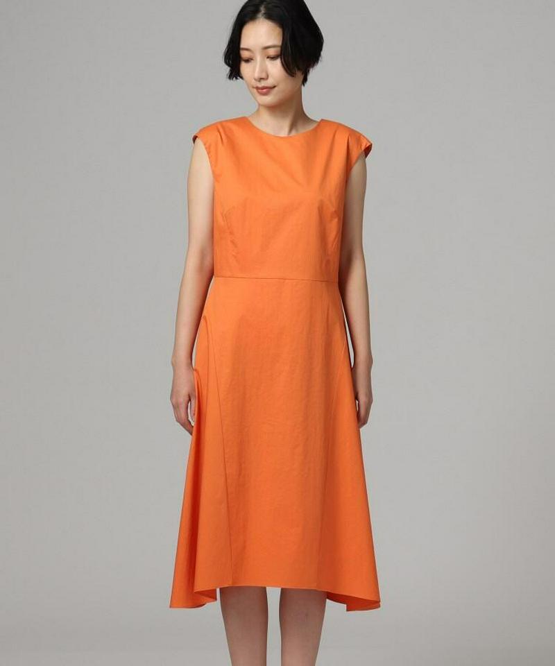 【洗える】コットンノースリーブワンピース