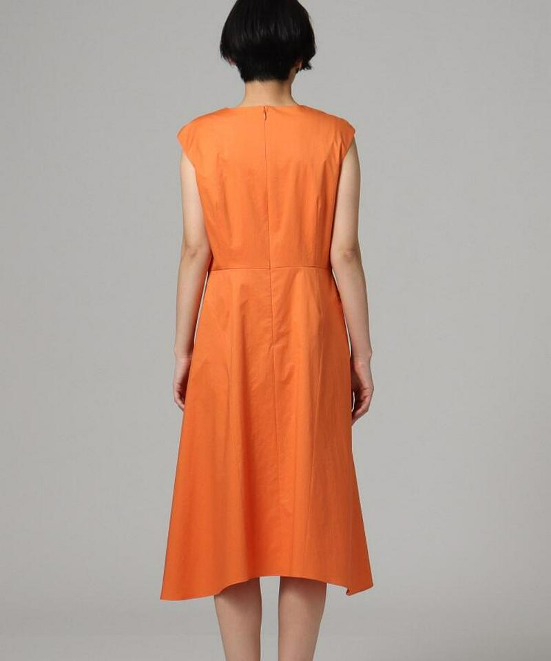 【洗える】コットンノースリーブワンピース