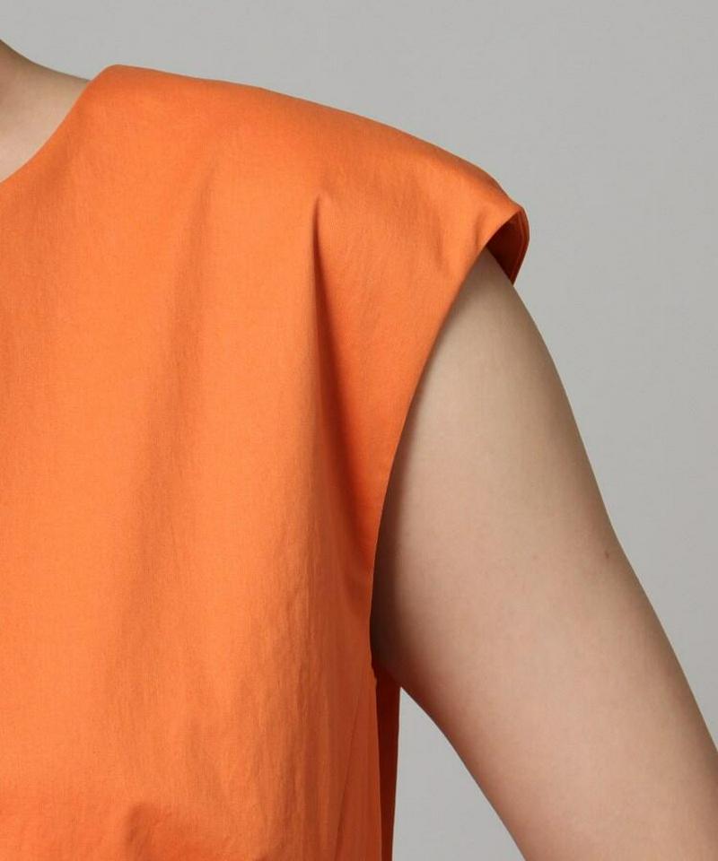 【洗える】コットンノースリーブワンピース