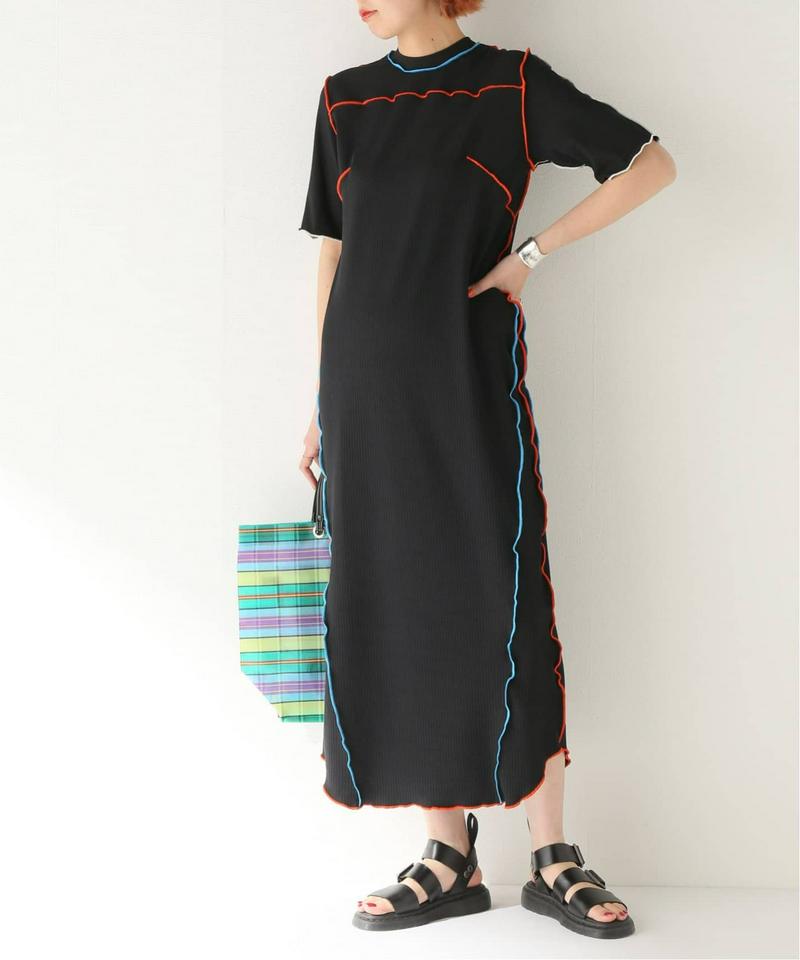 【NOMA t.d.】Rib Long Dress：ワンピース