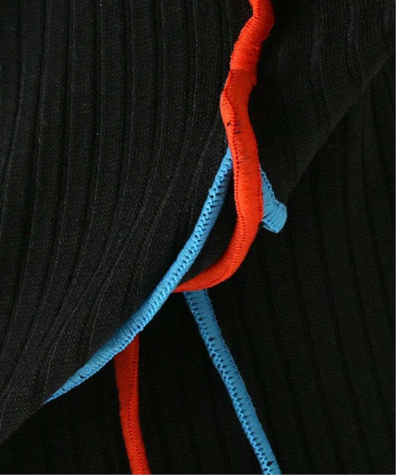 【NOMA t.d.】Rib Long Dress：ワンピース