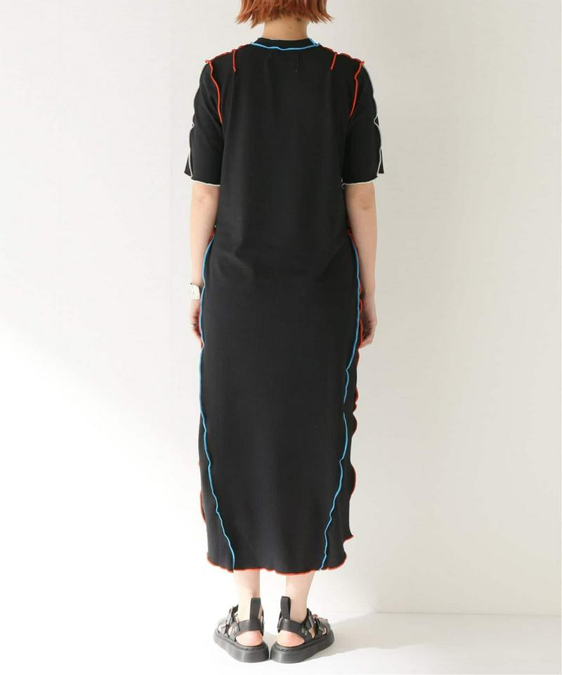 【NOMA t.d.】Rib Long Dress：ワンピース
