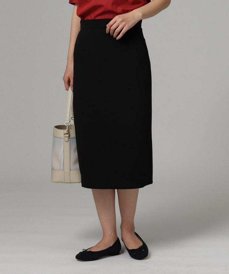 【洗える】ダブルクロスタイトスカート