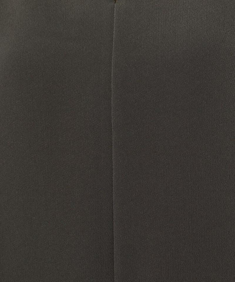 【洗える】ダブルクロススリットネックブラウス