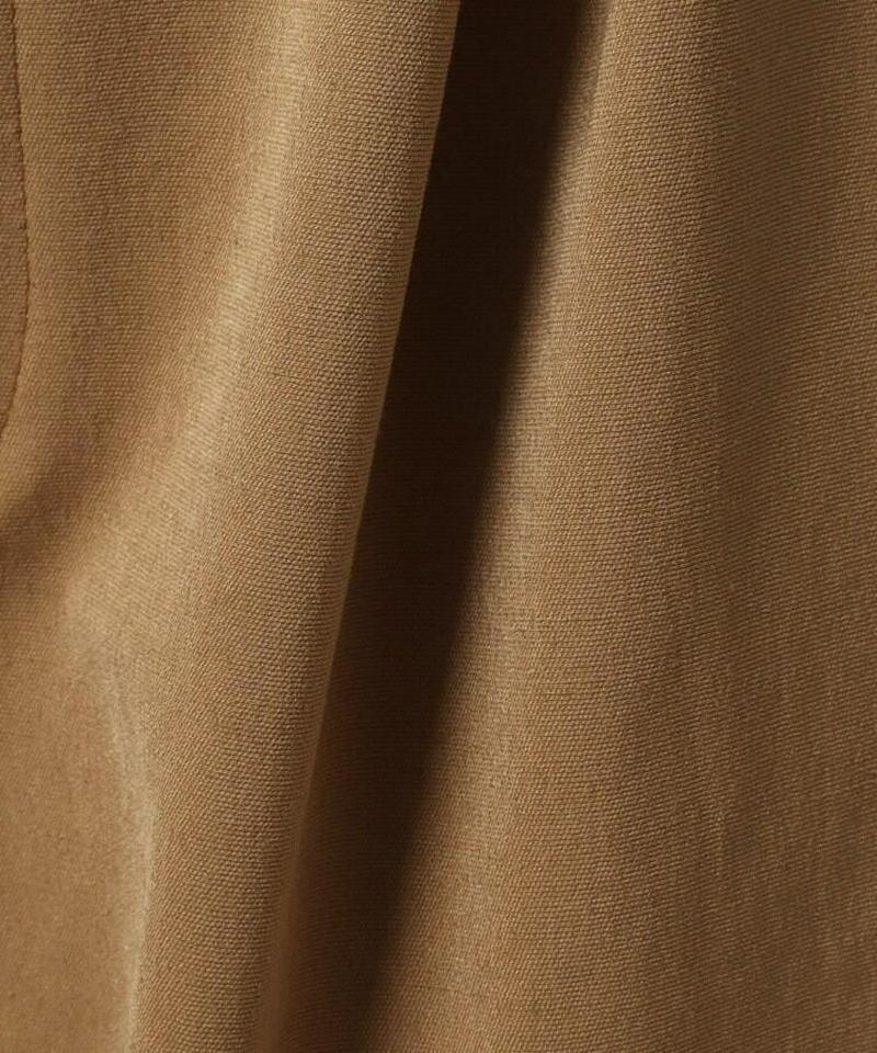 【洗える】セミワイドタックパンツ