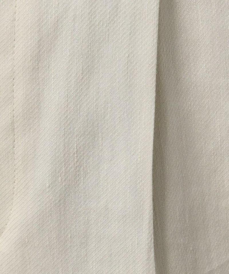 麻ブレンドテーパードパンツ