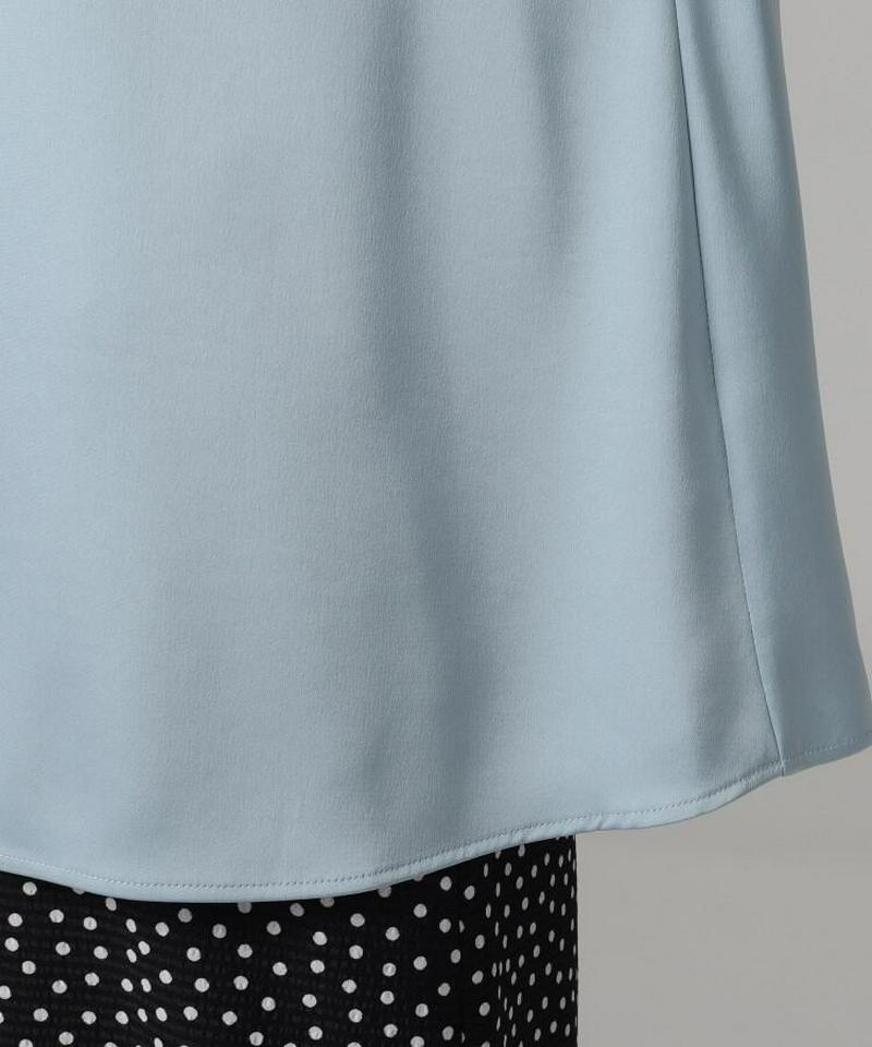 サテンワイドスリーブシャツ