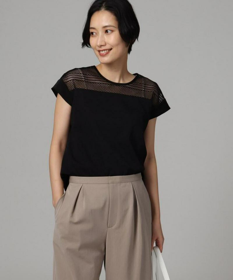 レースコットンブラウス