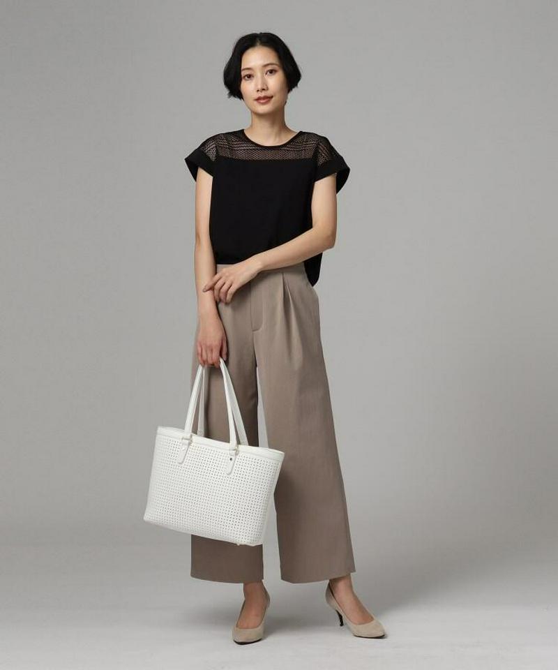 レースコットンブラウス