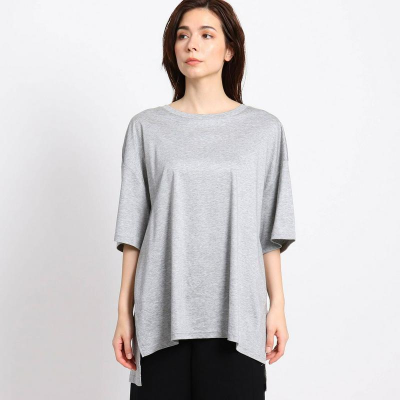 【Ｌサイズ別注／マシンウォッシュ】スムースクルーネックＴシャツ