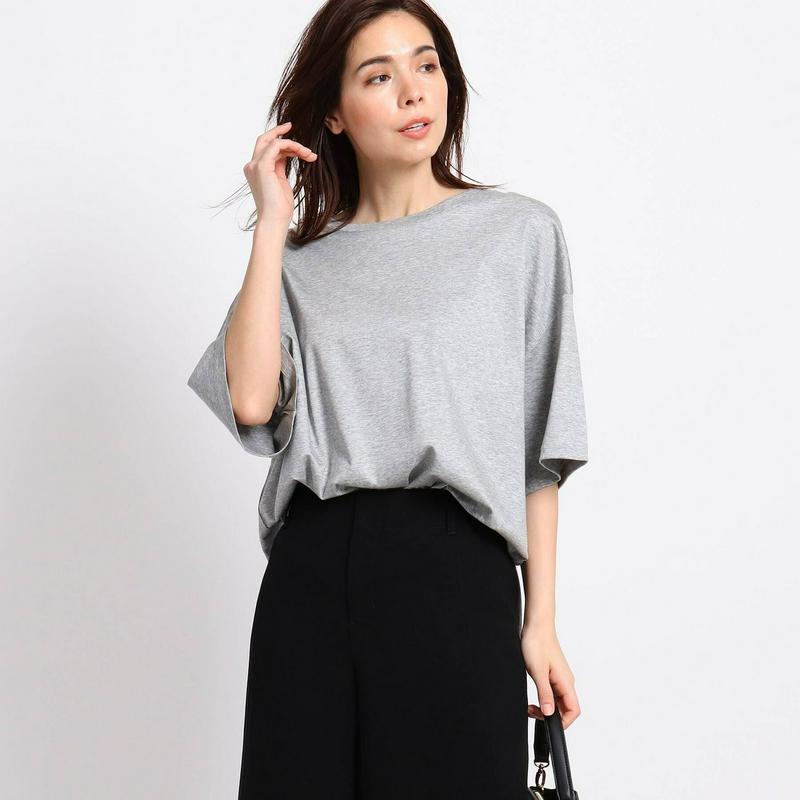 【Ｌサイズ別注／マシンウォッシュ】スムースクルーネックＴシャツ