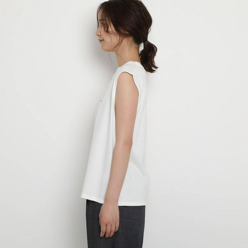 【洗える】ノースリーブロゴＴシャツ