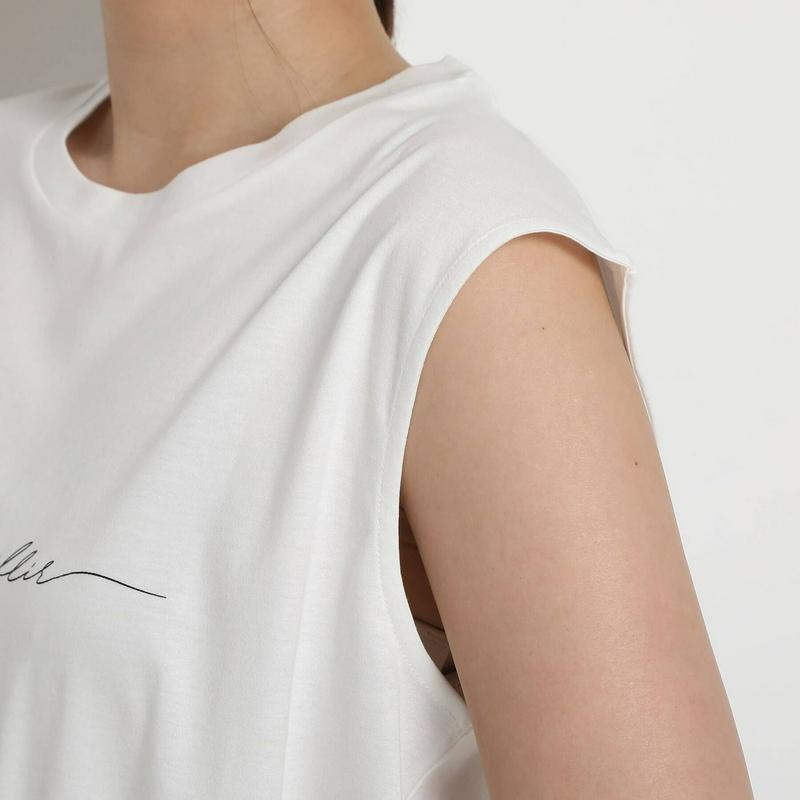 【洗える】ノースリーブロゴＴシャツ