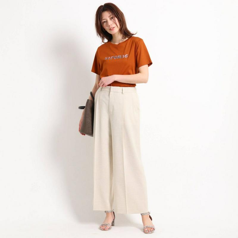 【洗える】プリントロゴＡラインＴシャツ