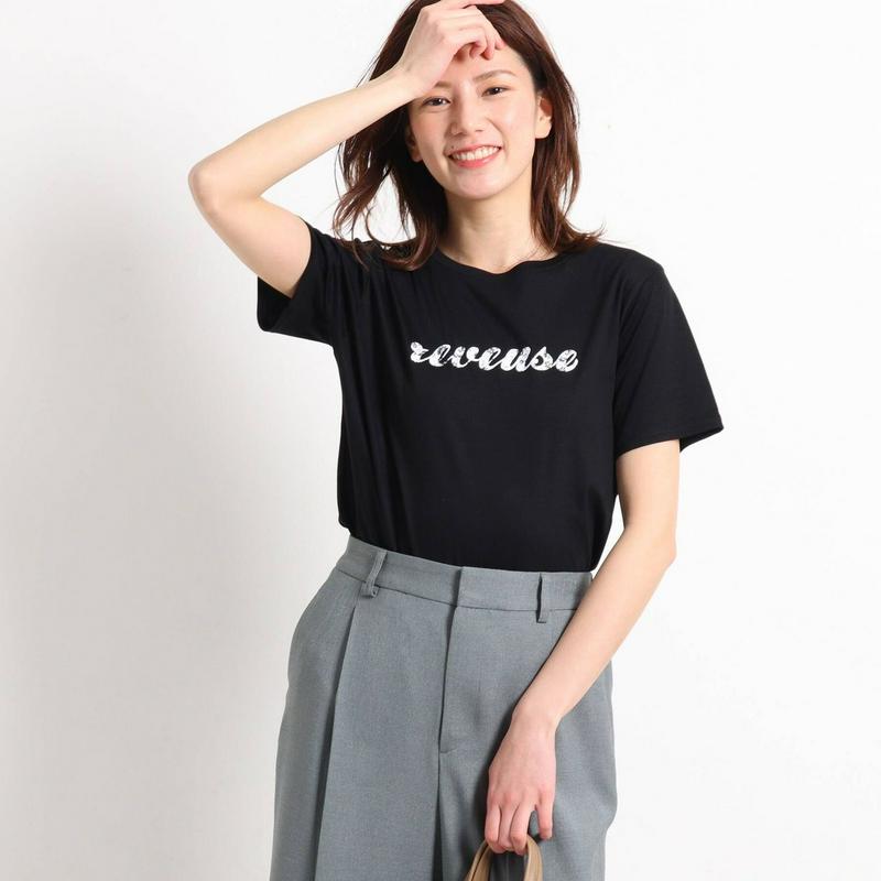 【洗える】プリントロゴＡラインＴシャツ