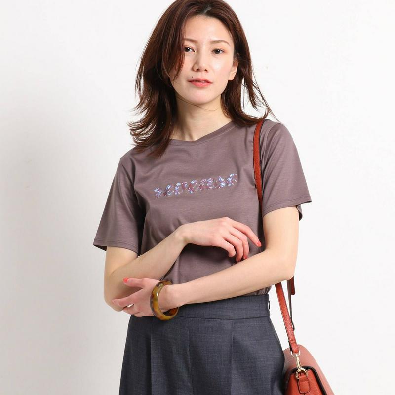【洗える】プリントロゴＡラインＴシャツ