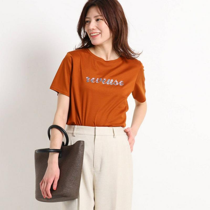 【洗える】プリントロゴＡラインＴシャツ