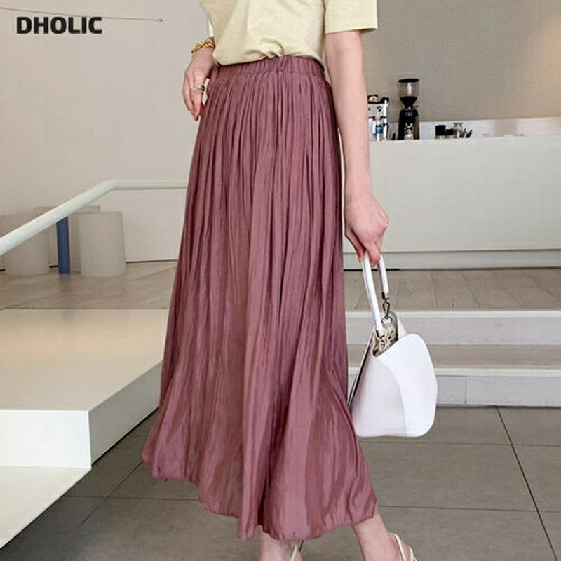 シルキーギャザースカート・全3色・d55928 レディース 【sk】【スカート ロング ロングスカート シフォン ウエストゴム 