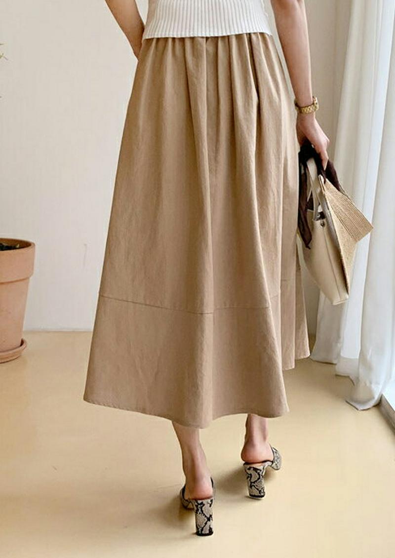 ポケットAラインスカート・全3色・b55916 レディース 【sk】【スカート ロング ロングスカート Aライン 単色 無地 シ