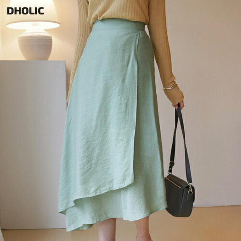 ダイアゴナルヘムスカート・全4色・b55914 レディース 【sk】【スカート ロング ロングスカート ダイアゴナル フレア フ