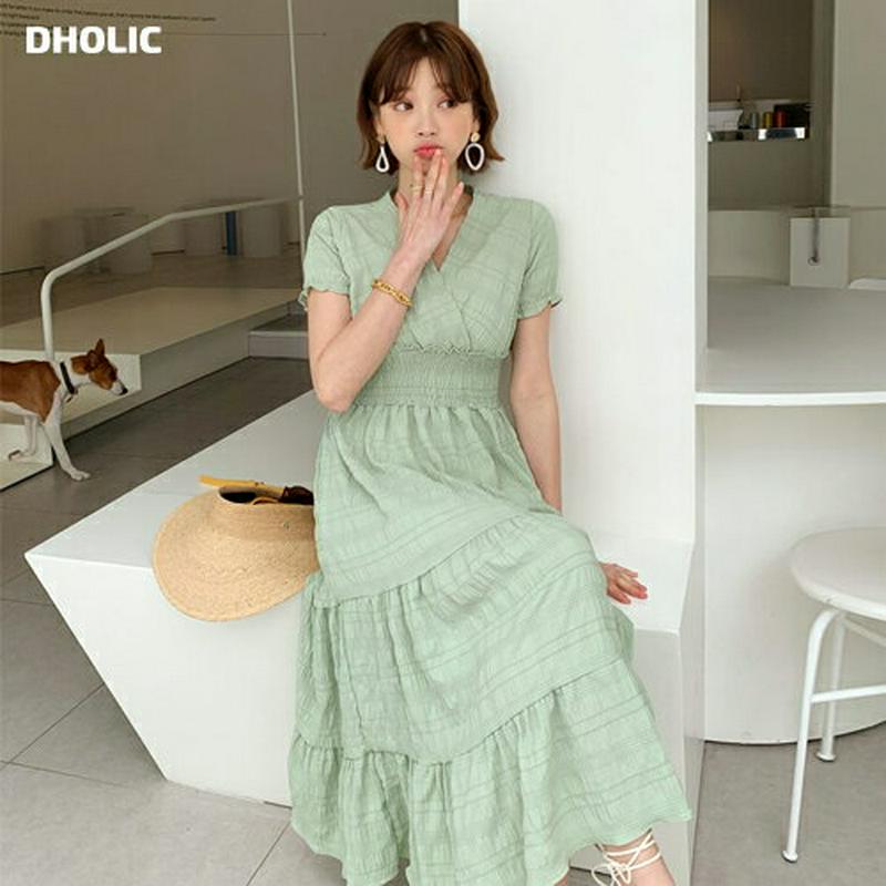 リンクルシャーリングワンピース・全3色・t55906 レディース 【ops】【ワンピース ロング ロングワンピース 半袖 ショー