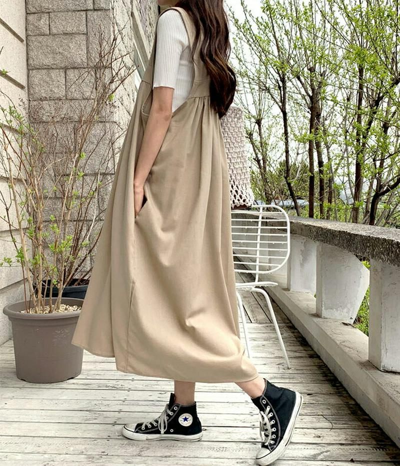 2TYPEスリーブレスワンピース・全4色・t59004 レディース 【ops】【ワンピース ロング ロングワンピース チェック 