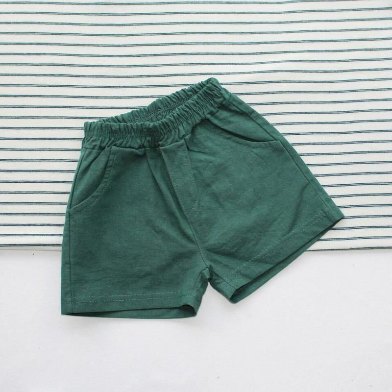 【キッズ只今20%OFF】リネン混ショートパンツ・p000868 キッズ【3~8才】【pt】【ショートパンツ ハーフパンツ パン