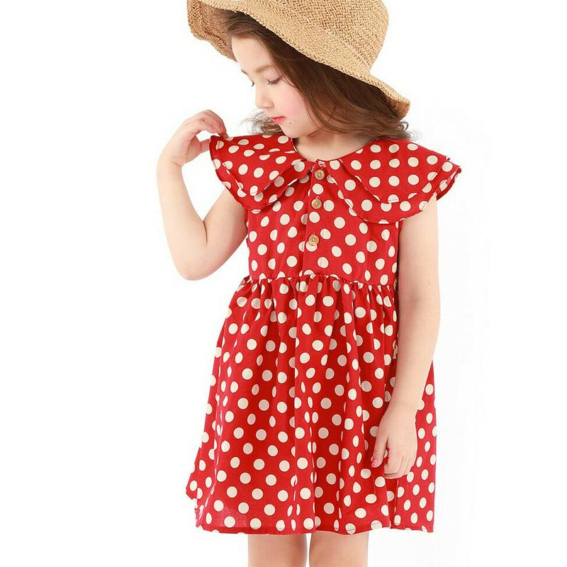 ダブルカラードットワンピース・p001400 キッズ【3~8才】【ops】【ワンピース ドット キャップスリーブ カジュアル ガーリー 可愛い かわいい 女の子 こども 子供服 こども服】【KIDS】