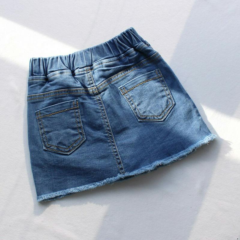 【キッズ只今20%OFF】ダメージデニムスカート・p001326 キッズ【3~8才】【sk】【スカート ミニスカート デニム デ