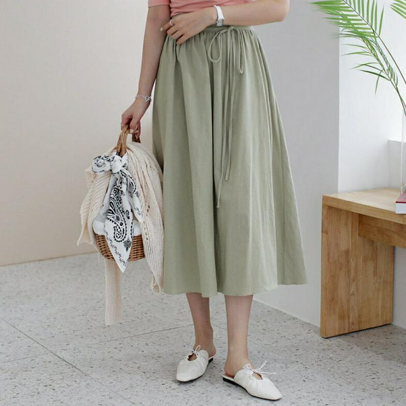 リボンフレアスカート・全5色・t61901 レディース【sk】【スカート ロング ロングスカート フレア フレアスカート リボン