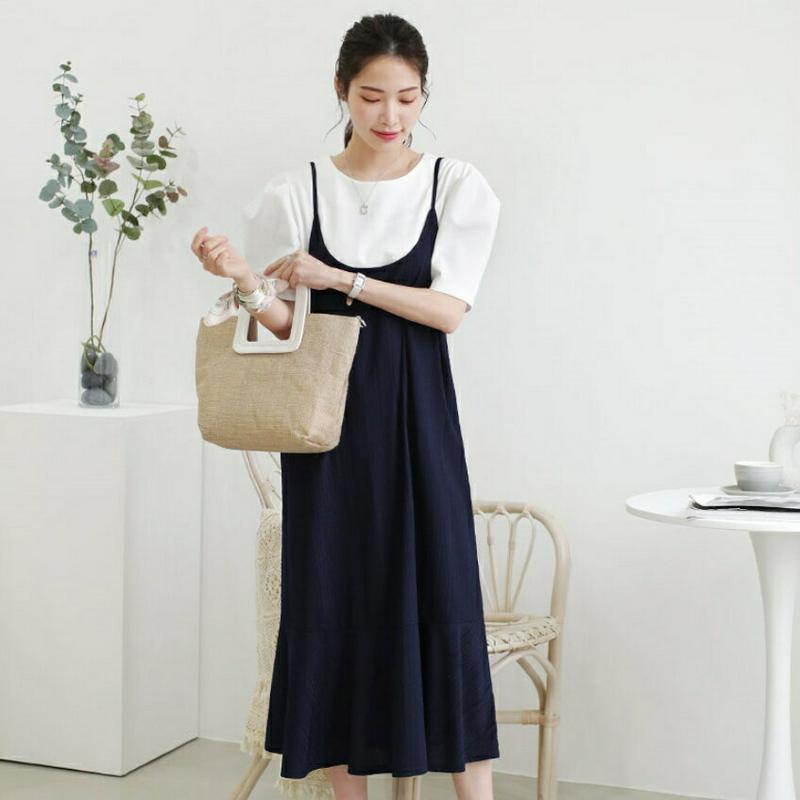 フレアヘムキャミワンピース・全2色・b61892 レディース【ops】【ワンピース ロング ロングワンピース キャミソールワンピ