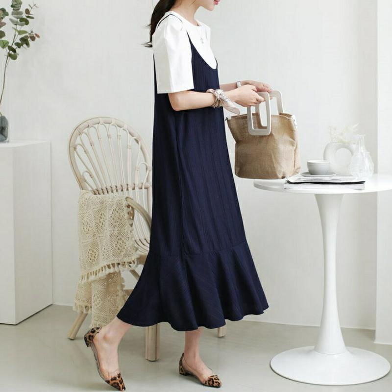 フレアヘムキャミワンピース・全2色・b61892 レディース【ops】【ワンピース ロング ロングワンピース キャミソールワンピ