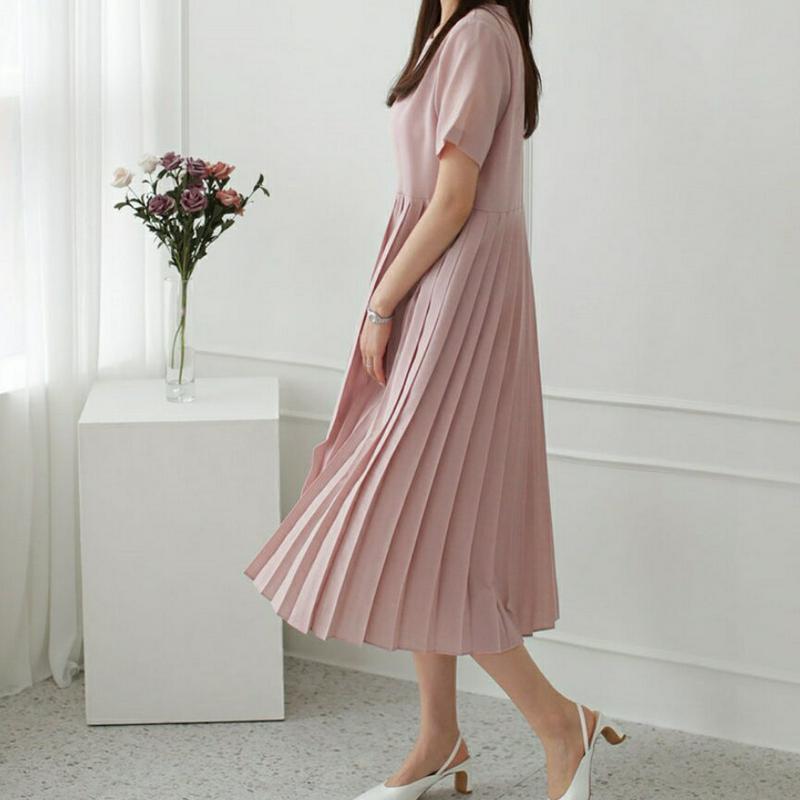 プリーツワンピース・全3色・b61891 レディース【ops】【ワンピース ミディ丈 ミディワンピース プリーツ プリーツワンピ