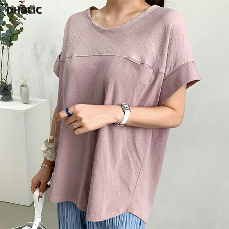 コントラストポケットTシャツ・全5色・b61875 レディース【tops】【トップス Tシャツ 半袖 コントラスト カジュアル 