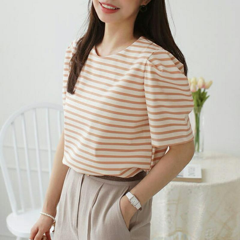 2TYPEパワーショルダーTシャツ・全3色・b61878 レディース【tops】【トップス Tシャツ 半袖 ハーフスリーブ 無地