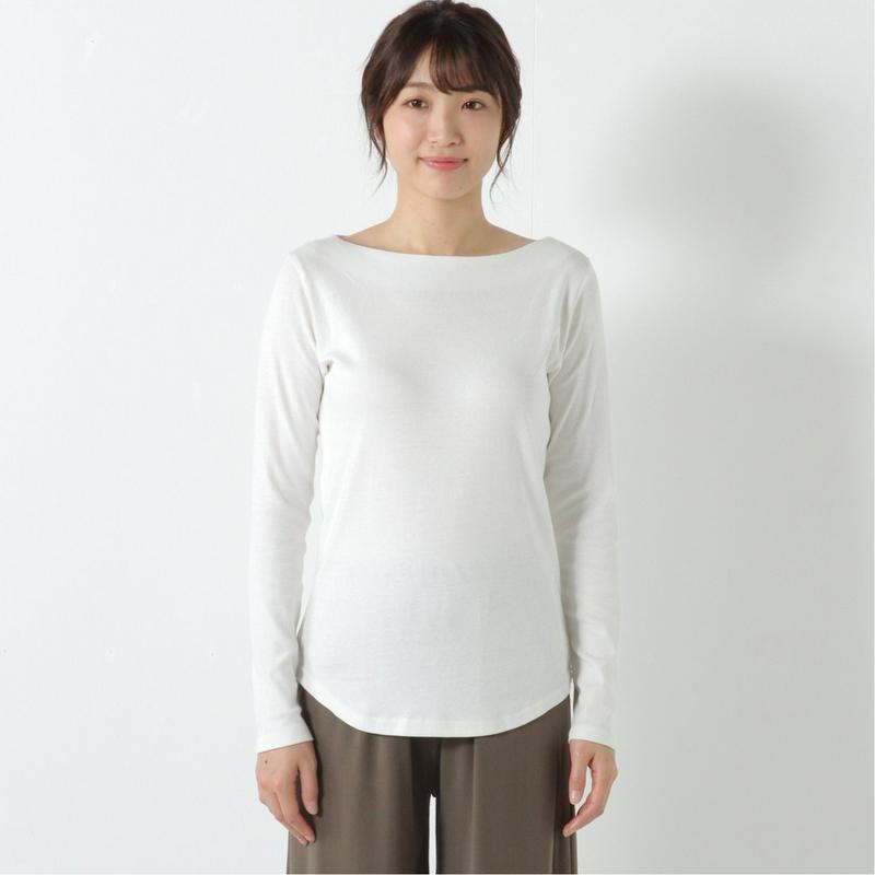 フライスボートネックＴシャツ【Ｍ～４Ｌ】
