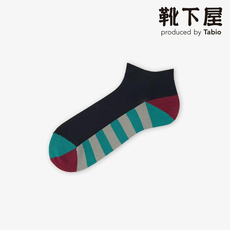 【全品送料無料★〜12/26 23:59迄】【あす楽】【Tabio MEN】 メンズ 足底ボーダースニーカー用ソックス / 靴下屋 靴下 タビオ くつ下 スニーカー用ソックス スニーカー丈 メンズ 日本製 2112ka