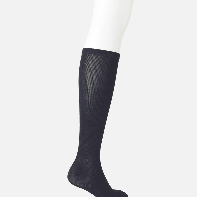 【あす楽】【TABIO LEG LABO】 綿着圧五本指ハイソックス / 靴下屋 靴下 タビオ くつ下 着圧ソックス 5本指 五本指 5本指靴下 五本指靴下 5本指ソックス 五本指ソックス ハイ レディース 日本製 2206ka