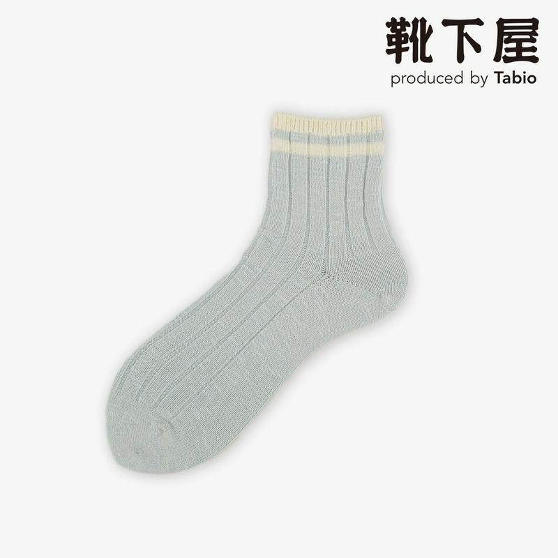 【全品送料無料★〜4/28 9:59迄】【あす楽】【靴下屋】 スラブ引き揃えトップラインショートソックス / 靴下 タビオ Ta