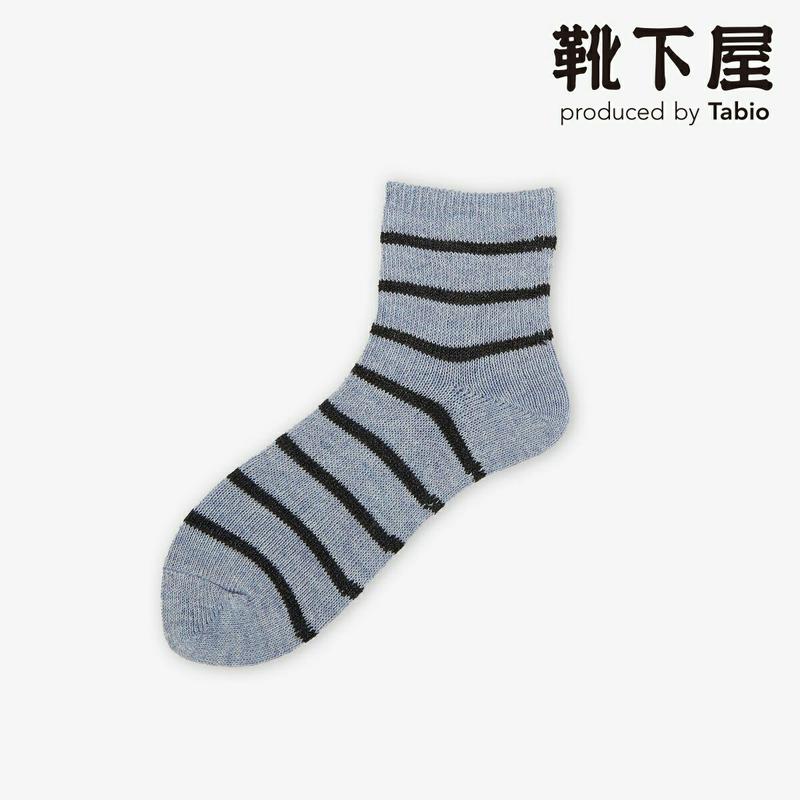 【全品送料無料★〜4/28 9:59迄】【あす楽】【靴下屋】 麻ボーダーショートソックス / 靴下 タビオ Tabio くつ下 