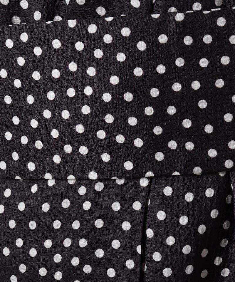 【洗える】ドットプリントロングワンピース