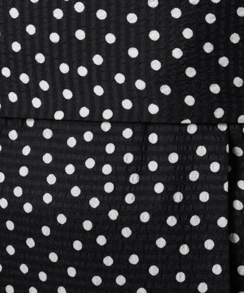 【洗える】ドットプリントロングワンピース